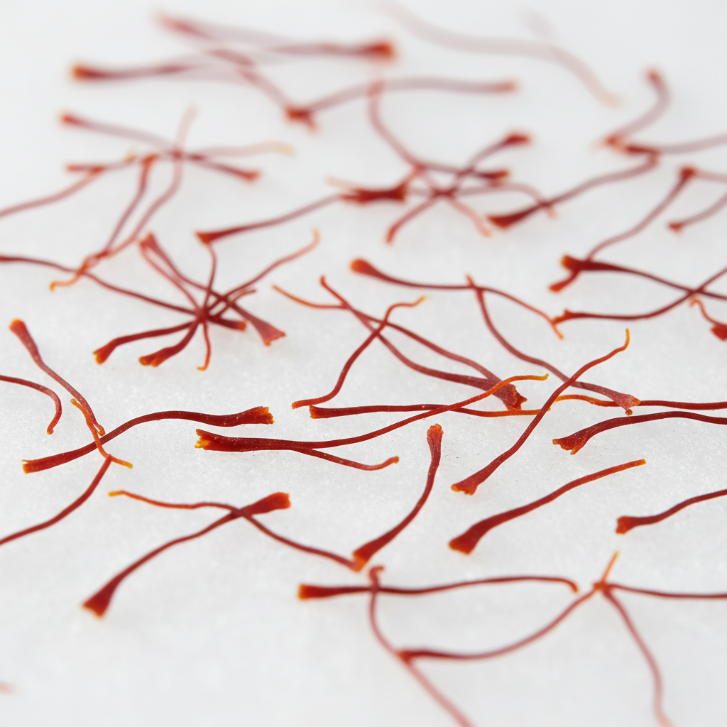Pure Kashmiri Saffron 10gm - Close-up of threads